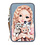 TopModel 3-vaks etui CAT LOVE