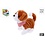 Take me Home Lopend hondje wit/bruin  met diverse functies