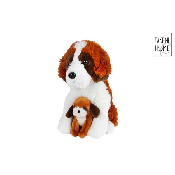 Take me Home Hond met pup - 26 cm