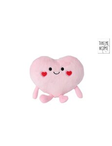 Take me Home Knuffel Hart lichtroze - 20 cm