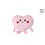 Take me Home Knuffel Hart lichtroze - 20 cm