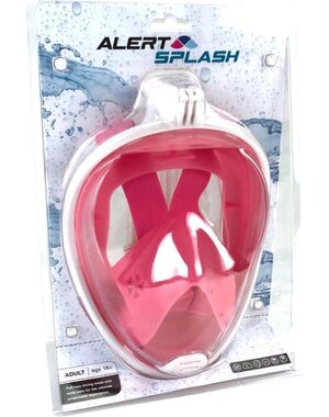 Alert Duikmasker roze maat adult