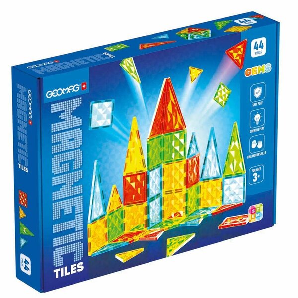 Geomag Magnetic Tiles Gems 44 stuks