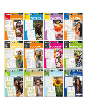  Puzzelboeken  p/st  diverse soorten