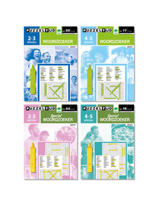  Puzzelboek Woordzoeker - 4 assortie