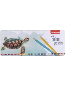 Bruynzeel Kleurpotloden in blik - schildpad - 45 stuks