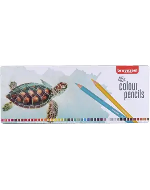 Bruynzeel Kleurpotloden in blik - schildpad - 45 stuks
