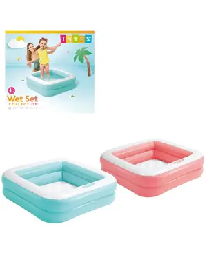 Intex Zwembad mini vierkant 85x85x23  (ALLEEN NOG 1X ROZE)