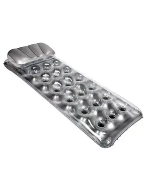 Intex Pocket luchtbed transparant zilver - 188 x71 cm