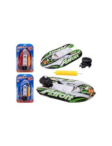 JohnToy Opblaasbare Speedboot met opwindmotor