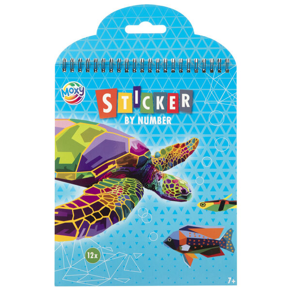 Sticker op nummer - Dieren - 3 assortie