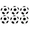 Gum voetballen, set van 2 stuks op kaart