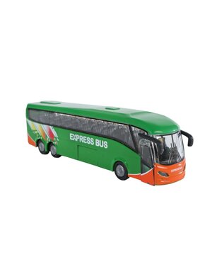 Kids Globe Bus met licht, geluid en pull back - 18.5 cm