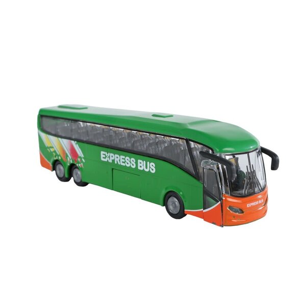 Kids Globe Bus met licht, geluid en pull back - 18.5 cm