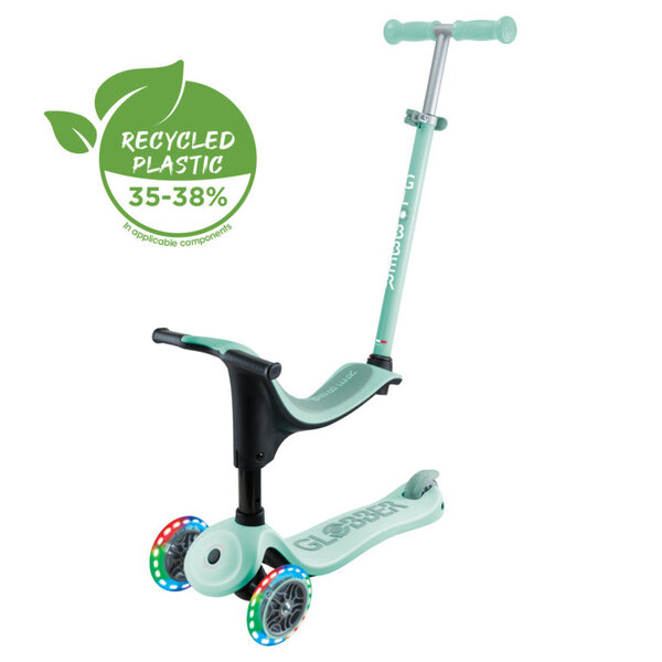 Step Globber Go Up Sporty Lights Mint 360