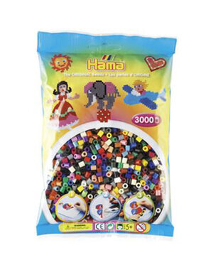 Hama Strijkkralen gemengde kleuren - 3000 stuks