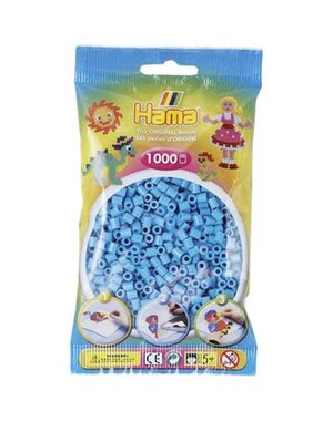 Hama Strijkkralen azuur blauw - 1000 stuks
