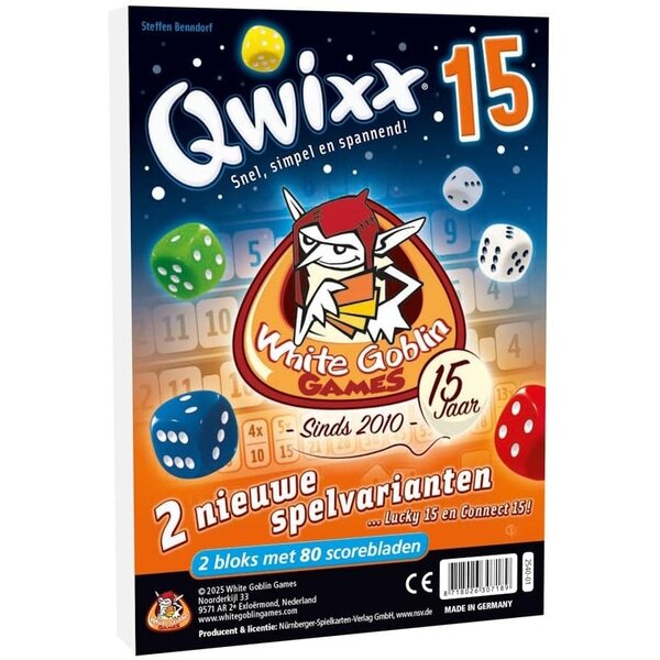 White Goblin Games Qwixx - Scoreblokken Lucky 15 en Connect 15