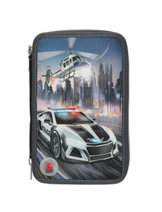 TOPModel 3-vaks etui Monster Cars Politie