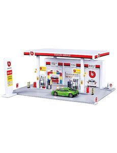  Bburago Service Station met een auto