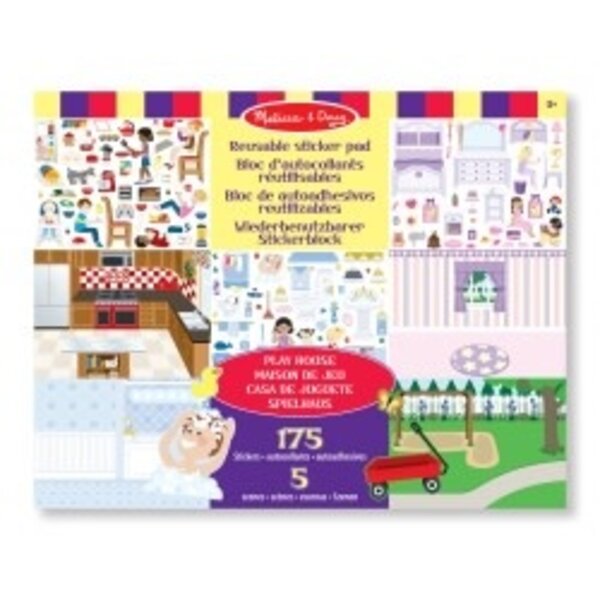 Melissa & Doug Herbruikbaar stickerboek in en om het huis (uitlopend)