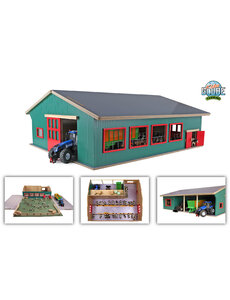 Kids Globe 610310 - Loopstal met berging en weiland