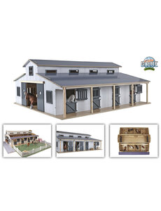 Kids Globe 610311 - Paardenstal met 7 boxen en weiland