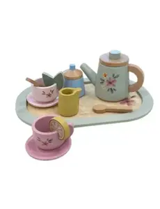 Little Dutch Theeservies hout met bloemetjes