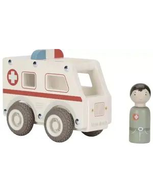Little Dutch Ambulance hout