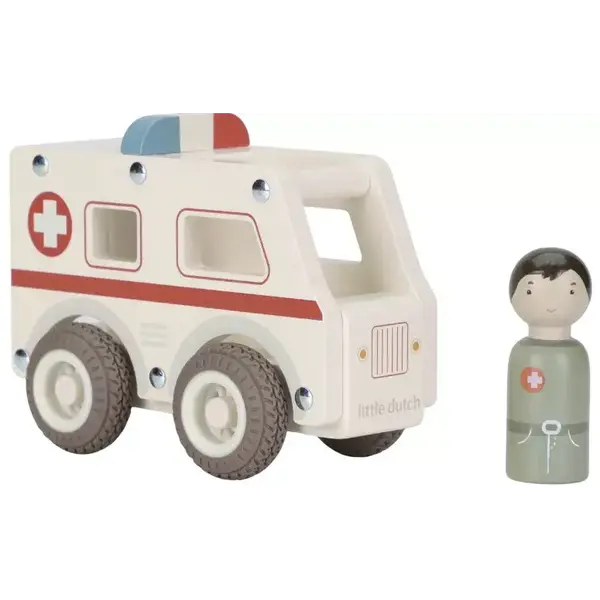 Little Dutch Ambulance hout