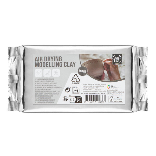 Boetseerklei wit, luchtdrogend - 500 gram