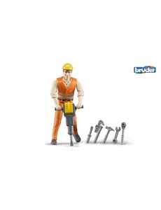 Bruder 60020 - Constructiewerker met accessoires