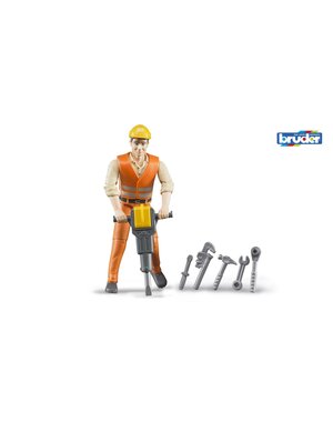 Bruder 60020 - Constructiewerker met accessoires