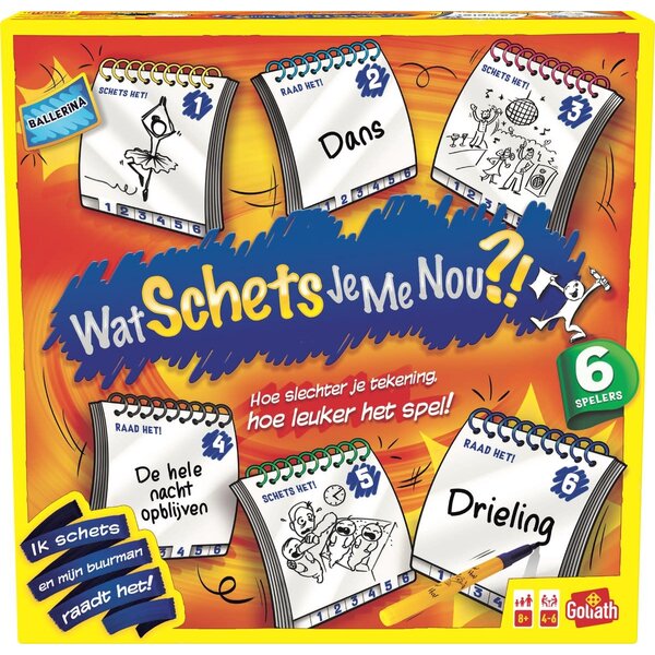 Goliath Wat schets je me nou ?!  Voor 6 spelers, grote verpakking