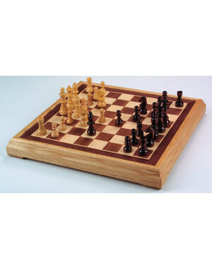 Longfield Schaakspel kompleet met luxe houten bord