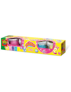 SES Glitter klei 4x90 gram