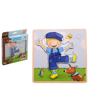 Jouéco Fien en Teun Houten puzzel Teun