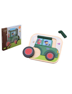 Jouéco Fien en Teun tractorpuzzel