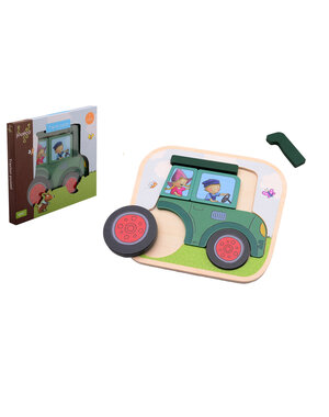 Jouéco Fien en Teun tractorpuzzel