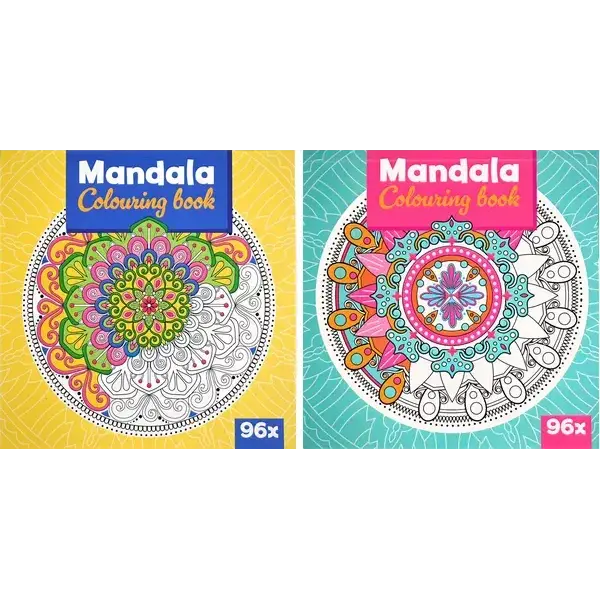 Mandala kleurboek - 48 pagina's - 18x18 cm