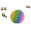 Rainbow Squeeze bal, 9 cm.