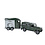 Kids Globe Landrover met paardentrailer Cheval Liberte - met pull back functie