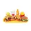 Speelset fastfood Mini Menu 8/9 delig 4ass. - 10x16,5cm