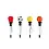 Pen met sportieve topper met vangspel - 4 assortie