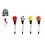 Pen met sportieve topper met vangspel - 4 assortie