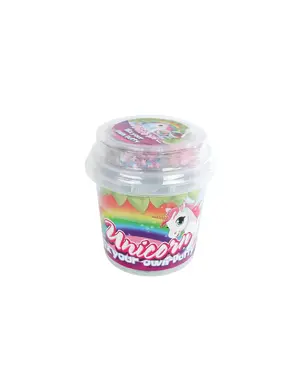  Maak je eigen Unicorn slijm met glitters en kralen, 700 gram.