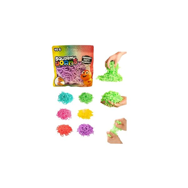 Squirmy wormen in zak, div. kleuren, 40 gr.