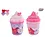 Pluche Ijsjes menu met 4 hartjesknuffels - 36 cm
