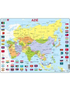 Larsen puzzel Azie met vlaggen - 70 stukjes