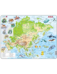  Larsen puzzel Azie met dieren - 63 stukjes